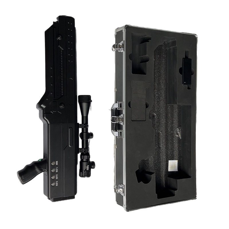  凌源手持便携式枪型低空防御反制四通道A型